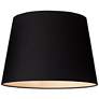 Black and Antique Gold Drum Lamp Shade 11x14x10 (Spider)