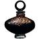 Black & Copper Glass Perfume Bottle