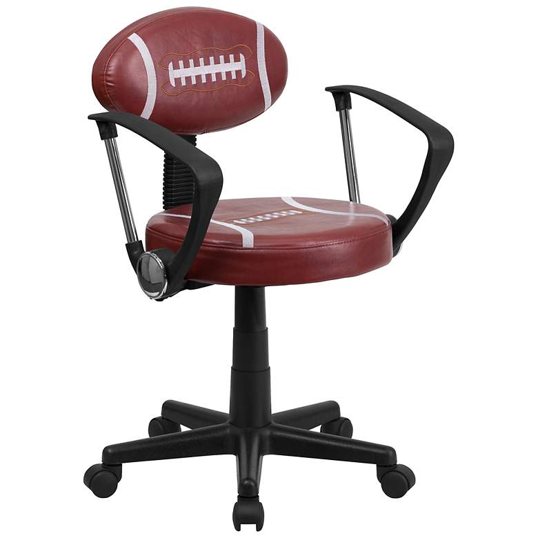 Image 1 Black and Dark Red Football Office Chair