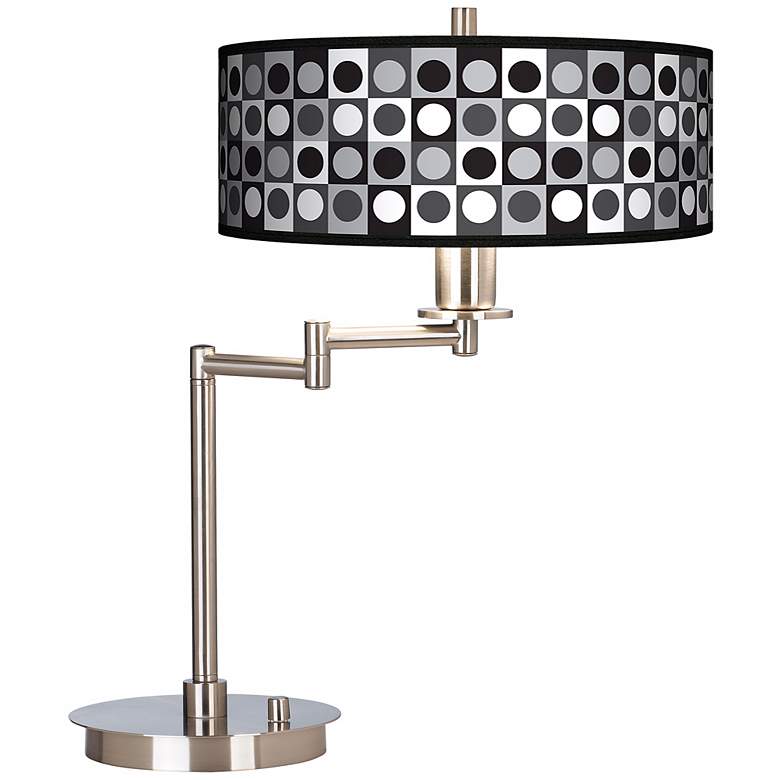 Image 1 Black and Grey Dotted Squares Energy Efficient Desk Lamp