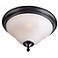 Black and Ice 13" Wide Ceiling Light Fixture