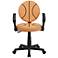 Black and Orange Basketball Office Chair