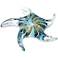 Black and Turquoise Handblown Glass Starfish