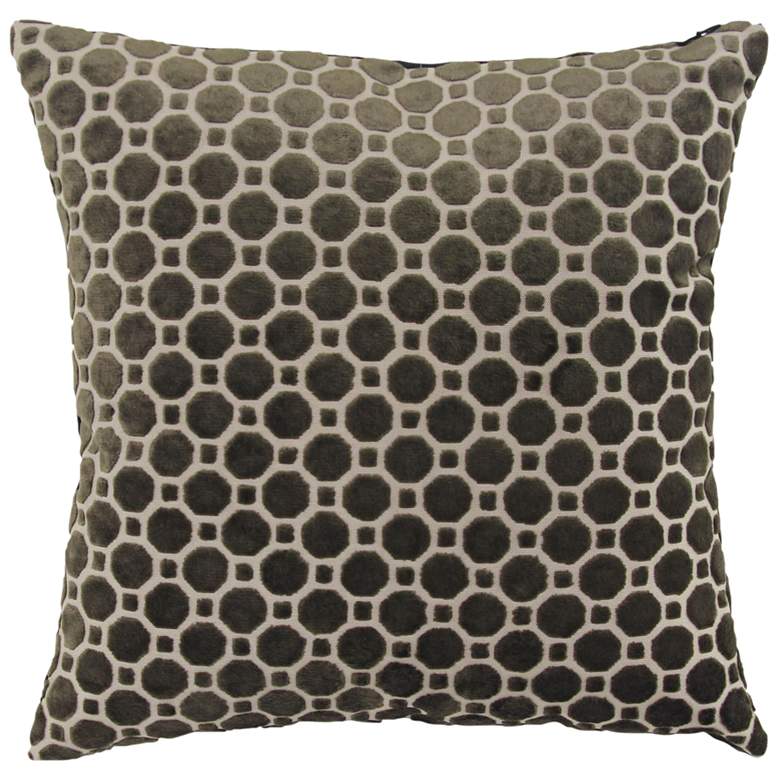 Image 1 Black and White Fabric 18" Square Decorative Pillow