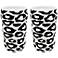 Black and White Leopard Grip Porcelain Mugs Set of 2