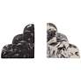 Thumbnail3 of Black and White Marble Veneer Concrete Bookends Set of 2 more views