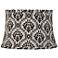 Black and White Scroll Drum Lamp Shade 10x12x8 (Spider)