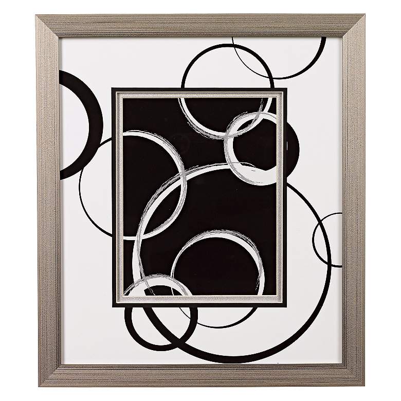 Image 1 Black and White Spheres A Framed Wall Art