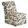 Black and White Toile Large Slipper Chair