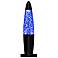 Black Base Blue 13" High Glitter Motion Accent Lamp
