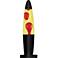 Black Base Red and Yellow 16" High Motion Accent Lamp