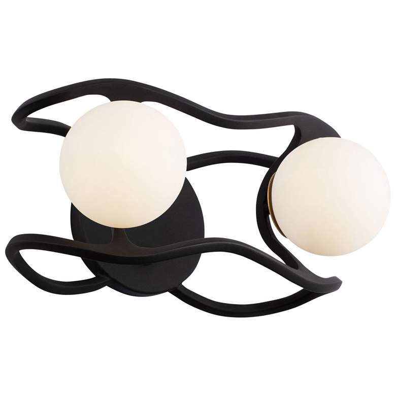 Image 1 Black Betty 2-Lt Bath Light - Carbon & French Gold