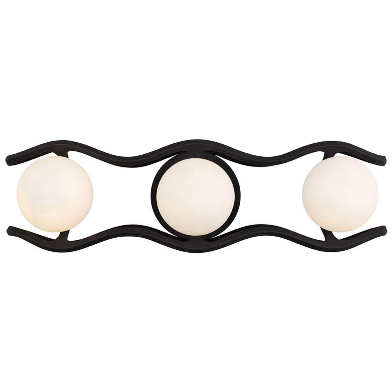 Image 2 Black Betty 3-Lt Bath Light - Carbon & French Gold more views