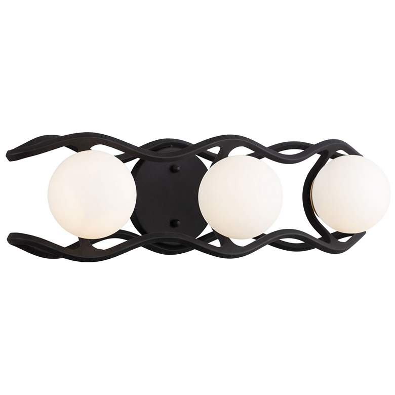 Image 3 Black Betty 3-Lt Bath Light - Carbon & French Gold more views