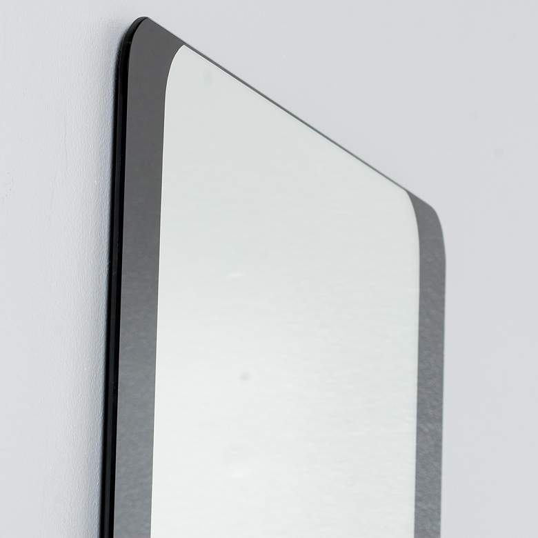 Image 3 Black Border 23 1/2" x 39 1/2" Bathroom Wall Mirror more views