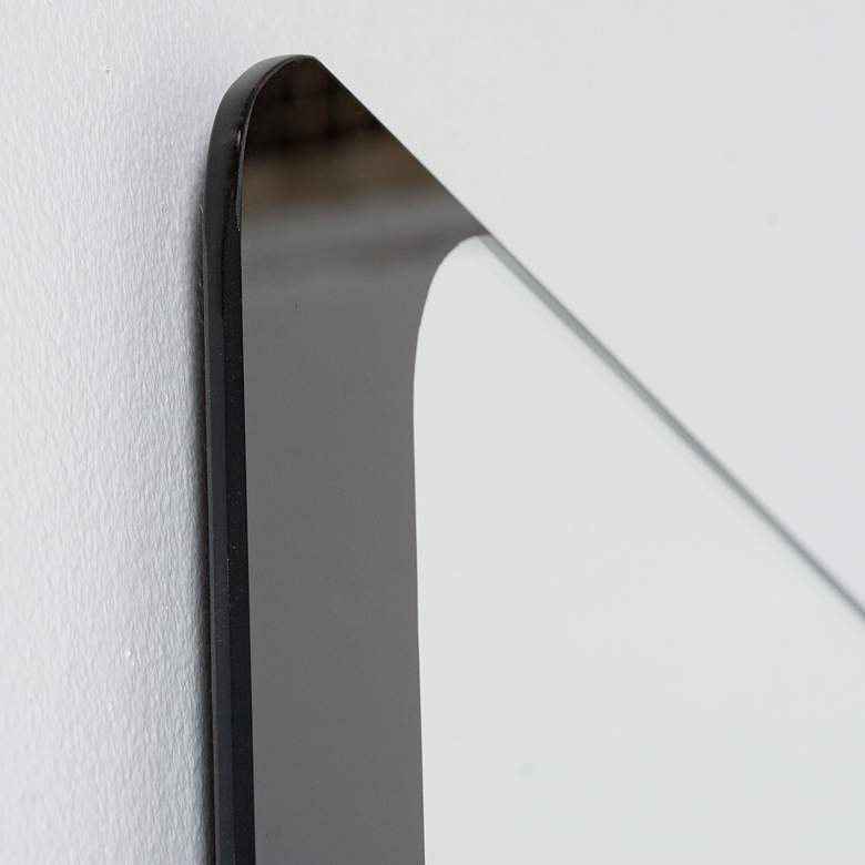 Image 4 Black Border 23 1/2" x 39 1/2" Bathroom Wall Mirror more views