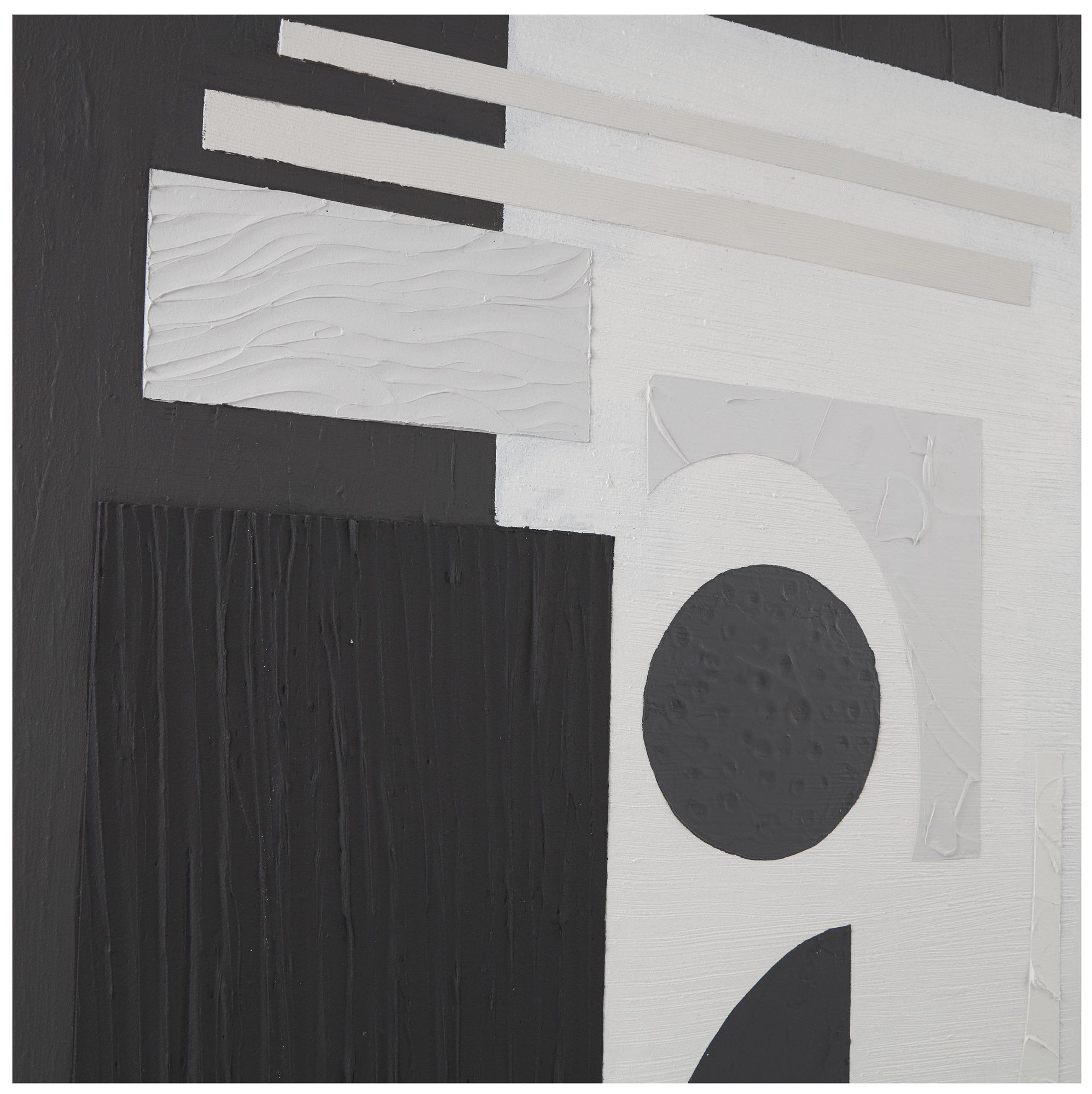 Image 2 Black Canvas Contemporary Framed Wall Art, 40" x 2" x 59" more views