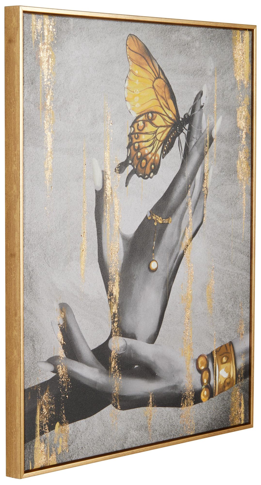 Image 6 Black Canvas Modern Framed Wall Art, 24" x 2" x 30" more views