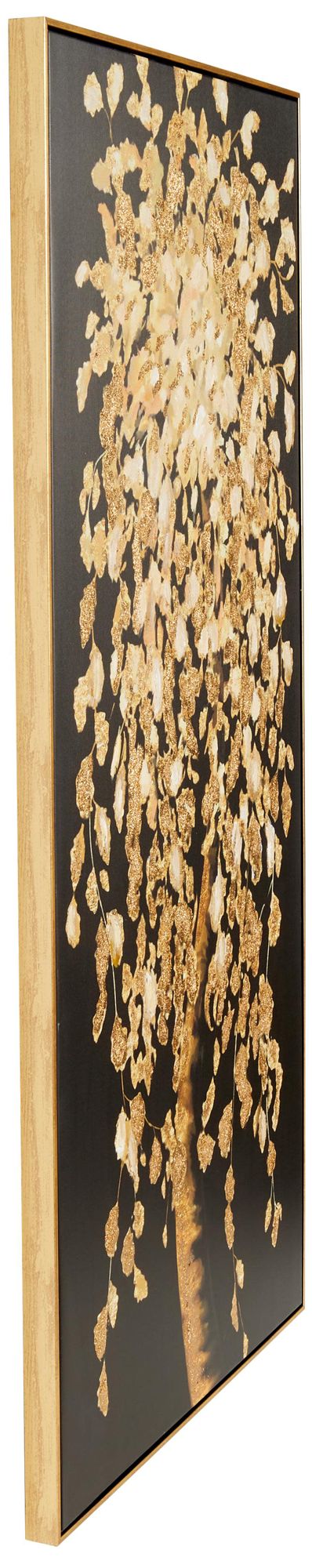 Black Canvas Modern Framed Wall Art, 30" x 2" x 59"