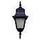 Black Cast Four Sided 16 3/4" High Outdoor Wall Light