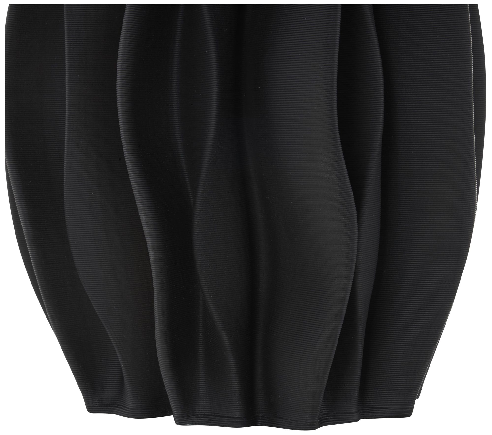 Image 4 Black Ceramic Contemporary Vase, 8" x 8" x 14" more views