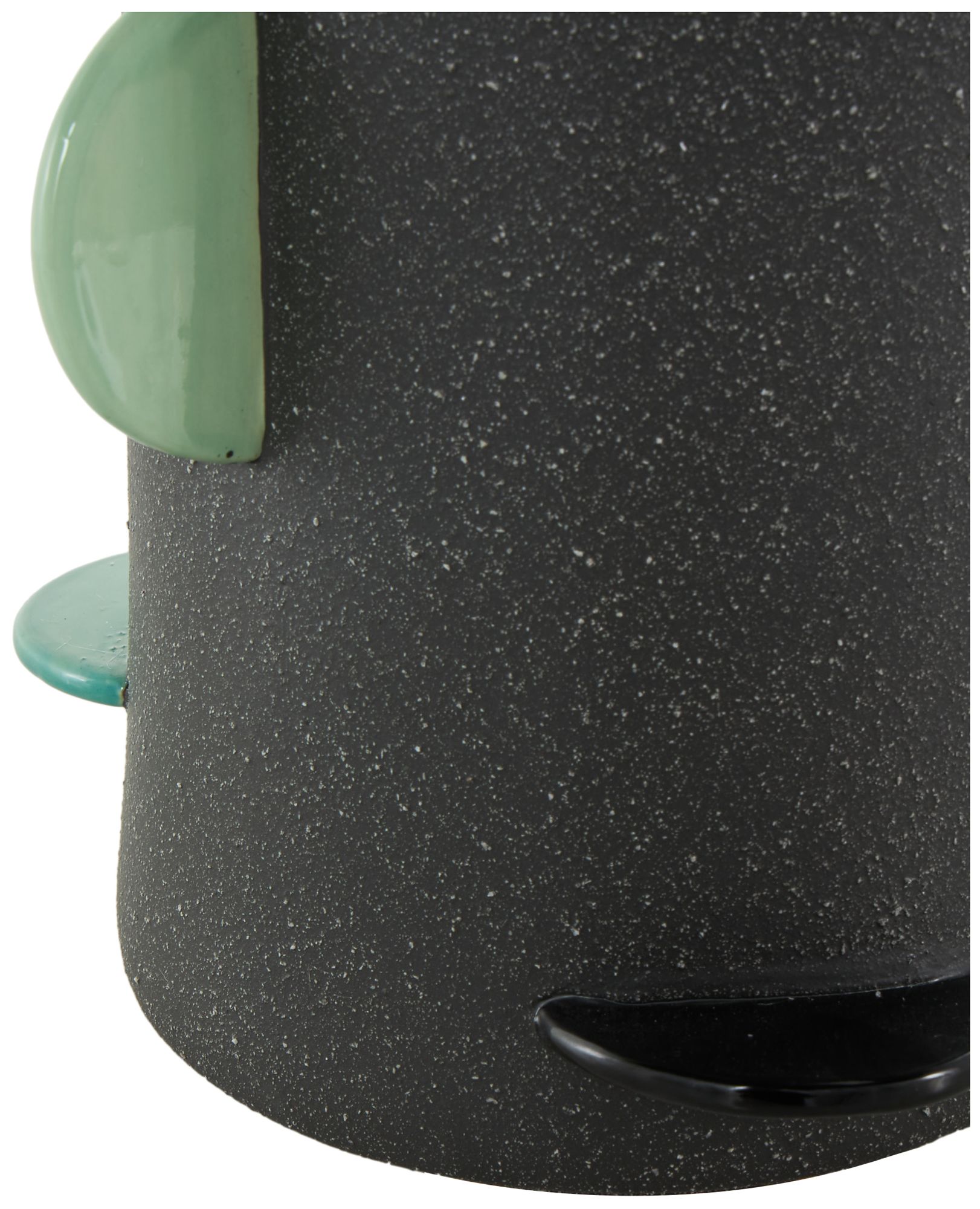 Image 3 Black Ceramic Eclectic Vase, 8" x 8" x 16" more views