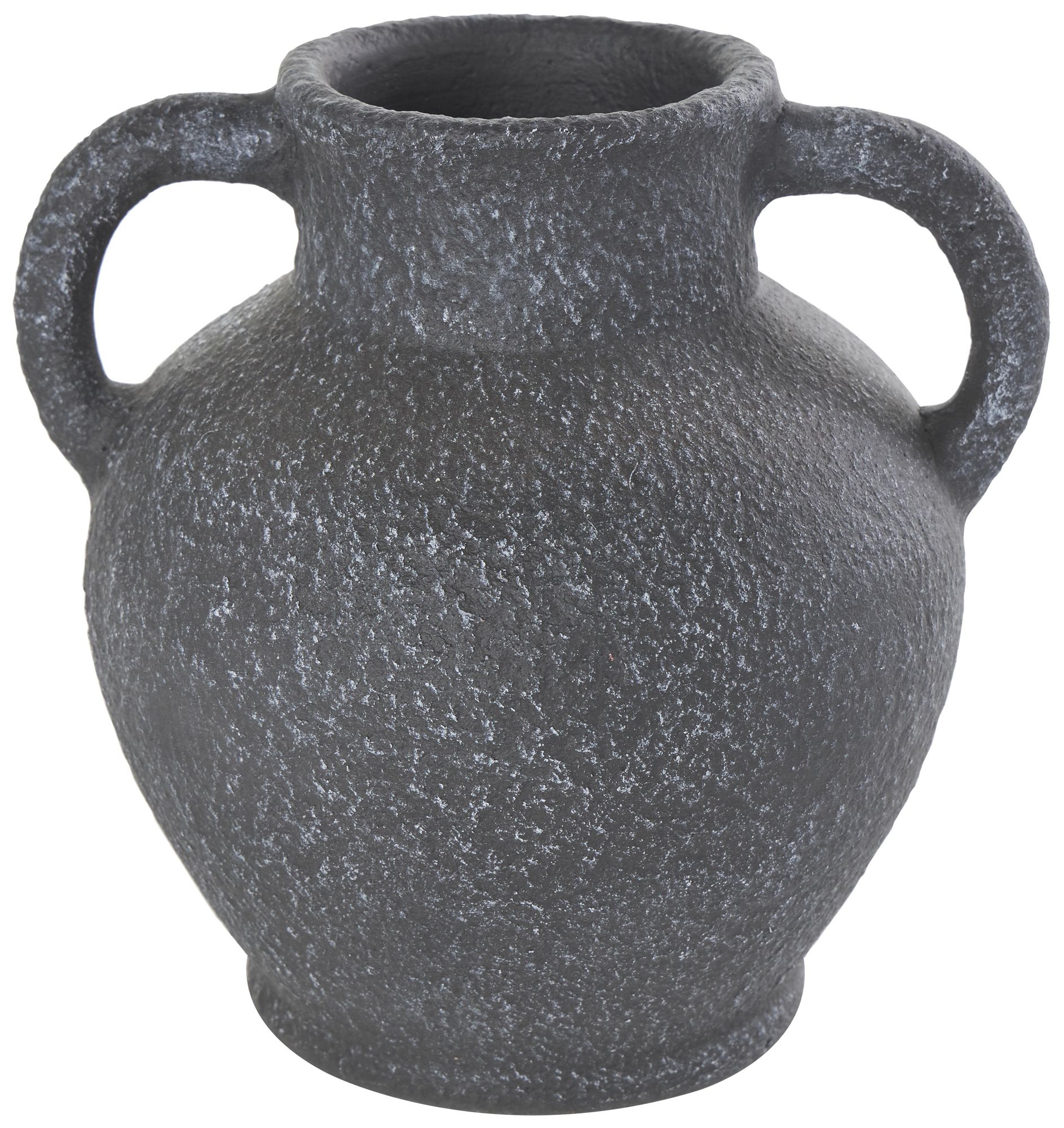 Image 5 Black Ceramic Farmhouse Vase, 10" x 9" x 10" more views