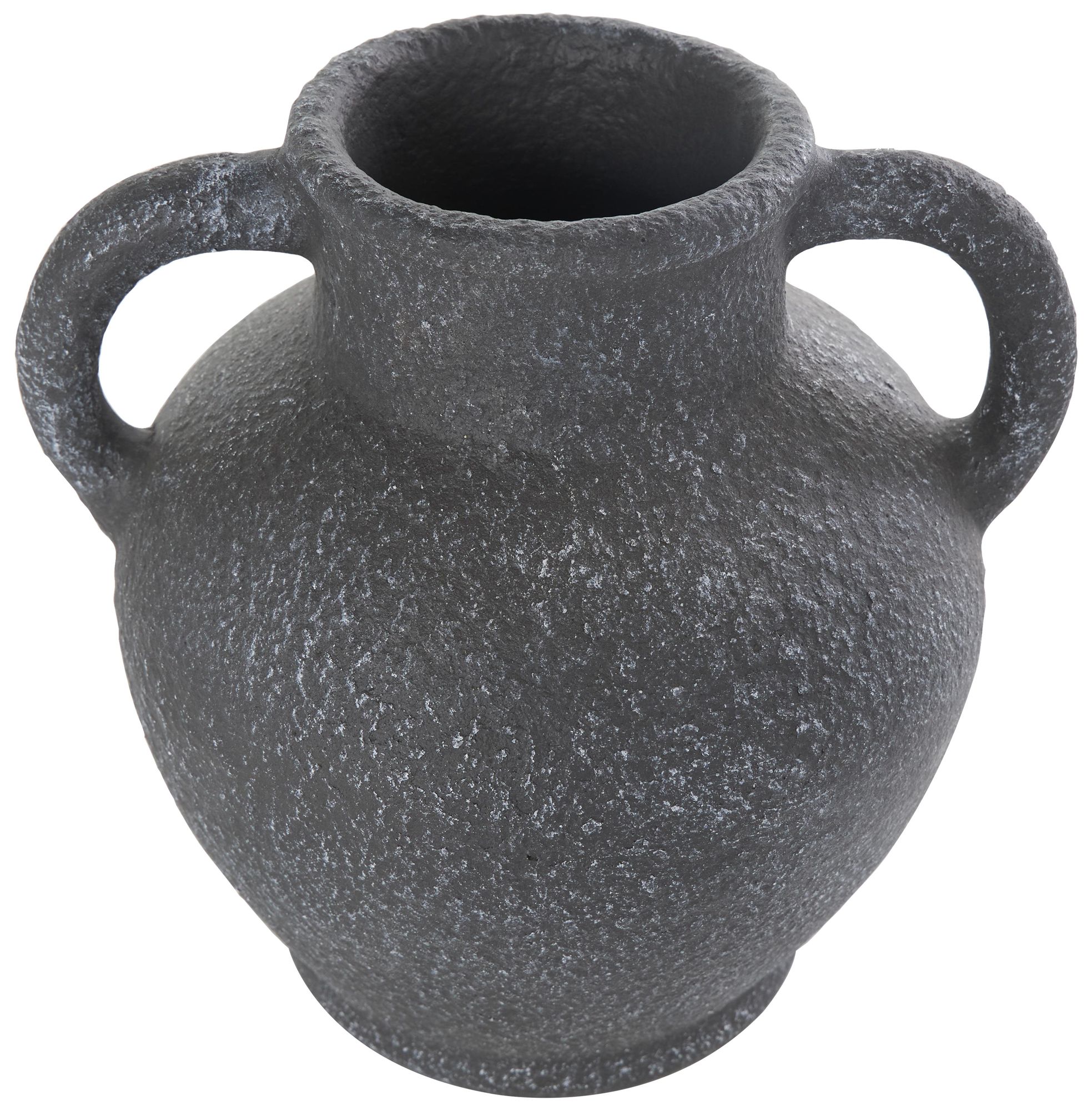 Image 6 Black Ceramic Farmhouse Vase, 10" x 9" x 10" more views