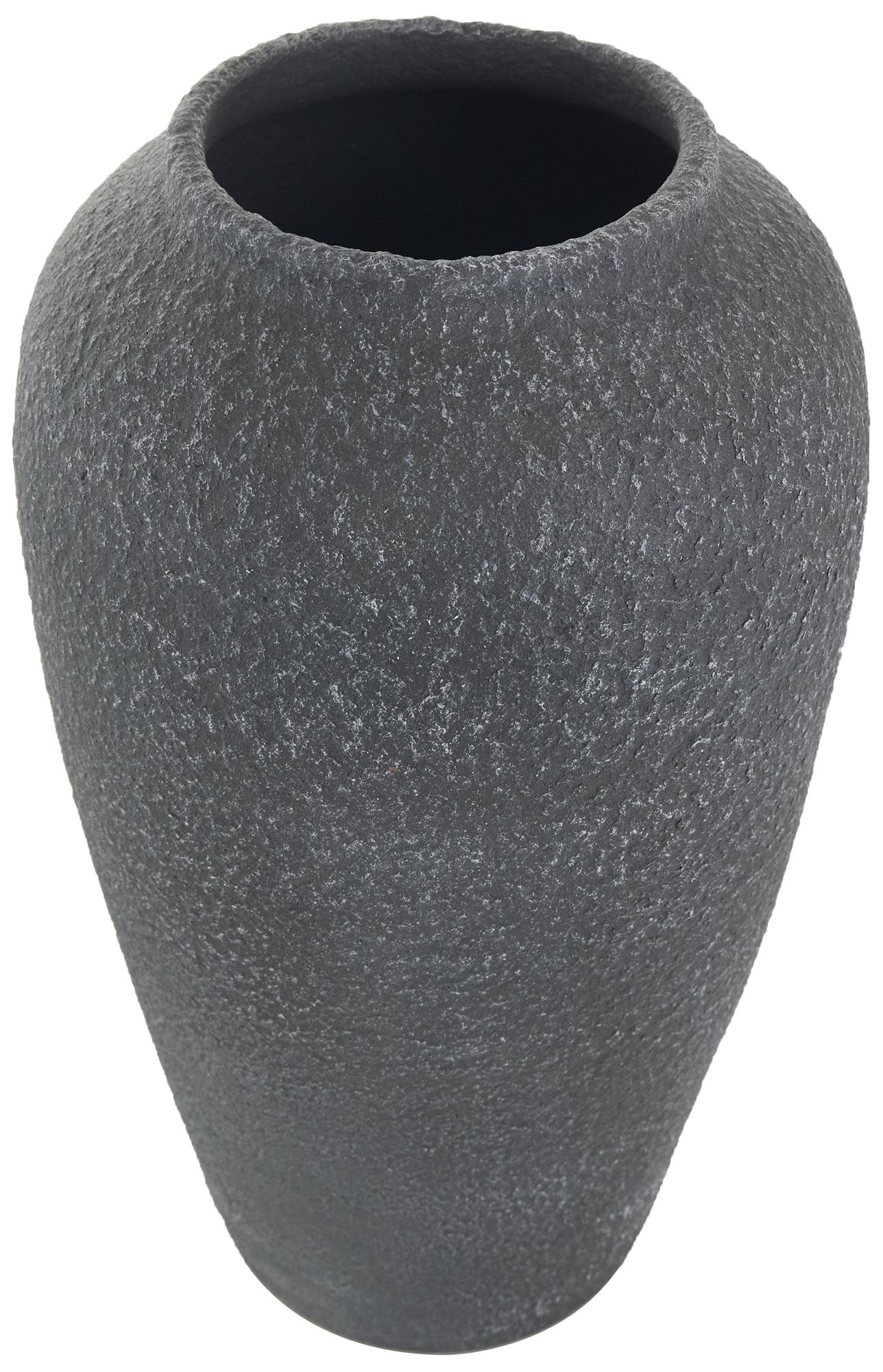 Image 6 Black Ceramic Farmhouse Vase, 9" x 9" x 15" more views