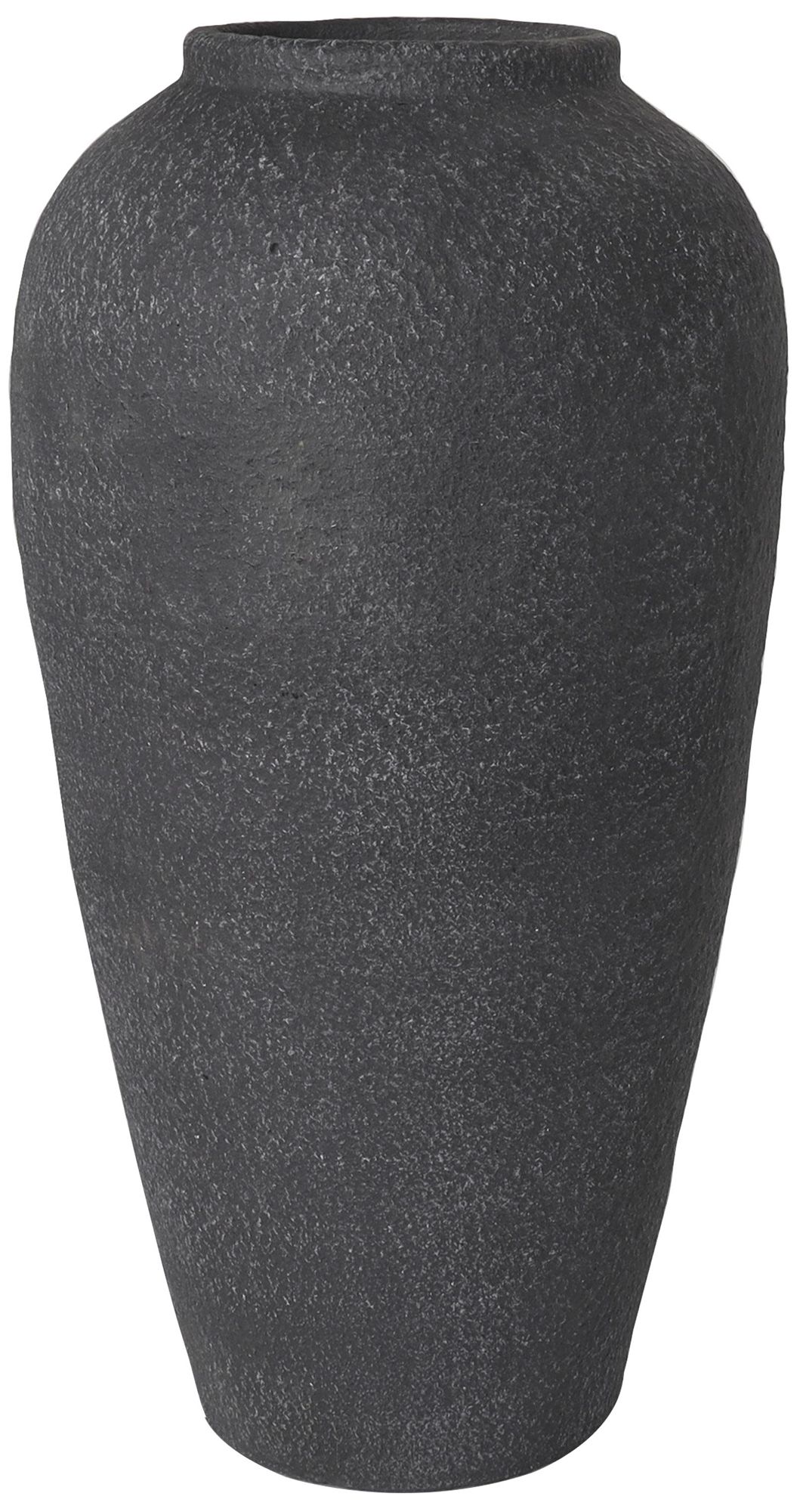 Image 6 Black Ceramic Industrial Vase, 10" x 10" x 20" more views