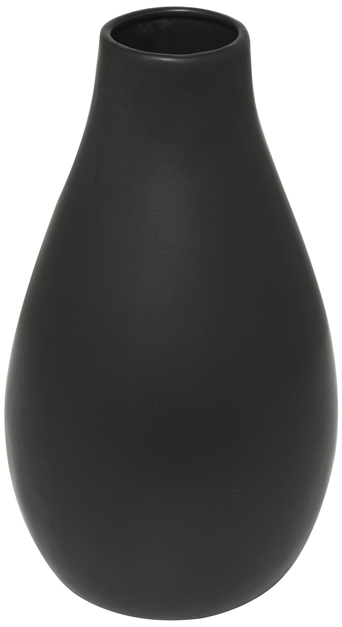 Image 4 Black Ceramic Modern Vase, 12" x 12" x 20" more views