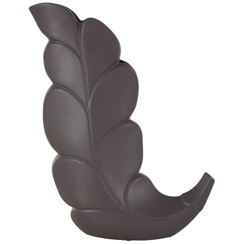 Image 1 Black Ceramic Modern Vase, 15" x 4" x 19"