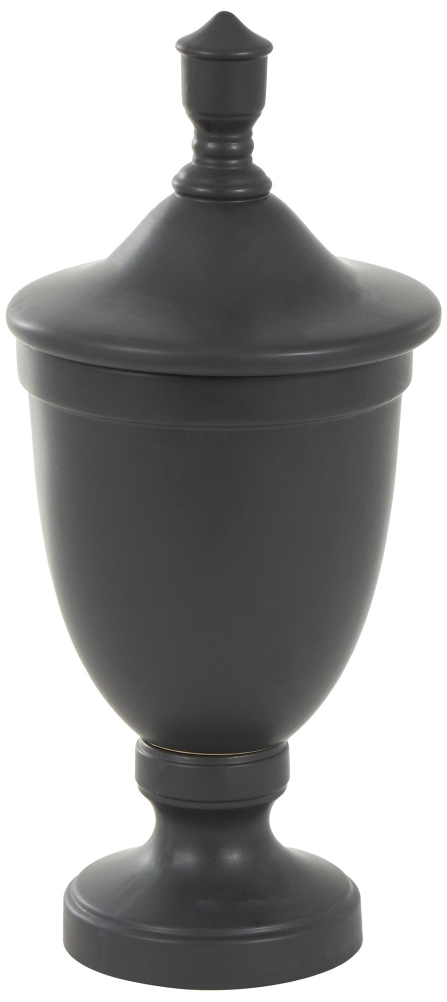 Image 2 Black Ceramic Traditional Decorative Jars, 10" x 10" x 22"