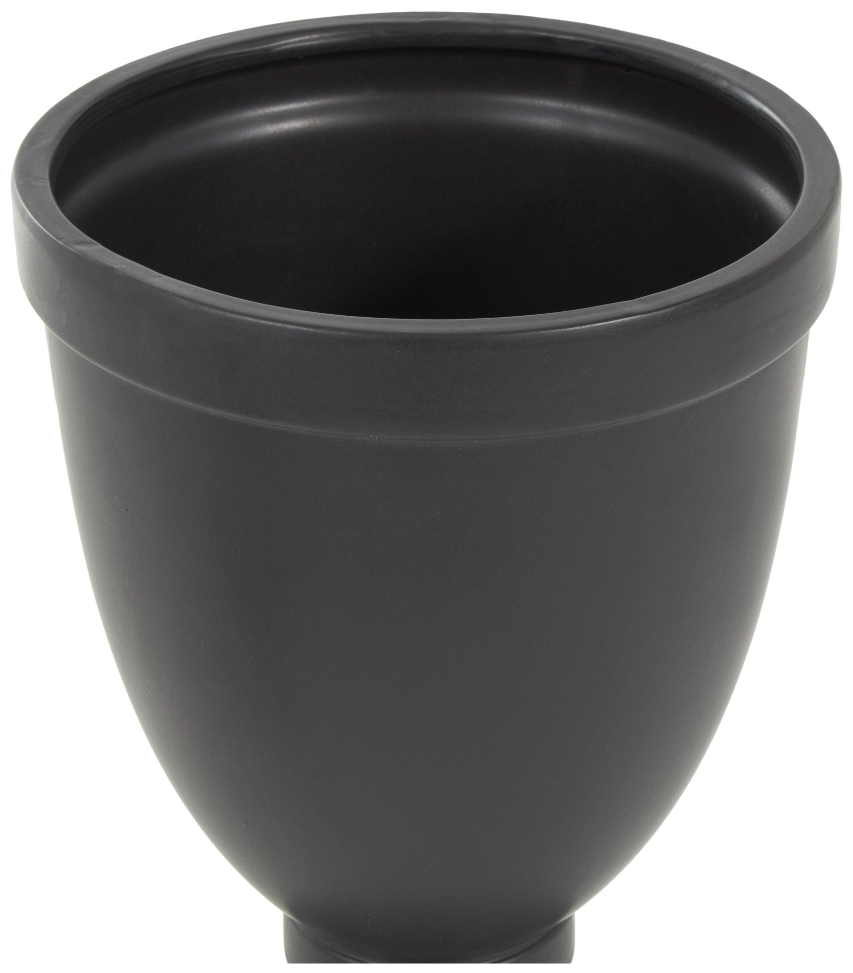 Image 3 Black Ceramic Traditional Decorative Jars, 10" x 10" x 22" more views