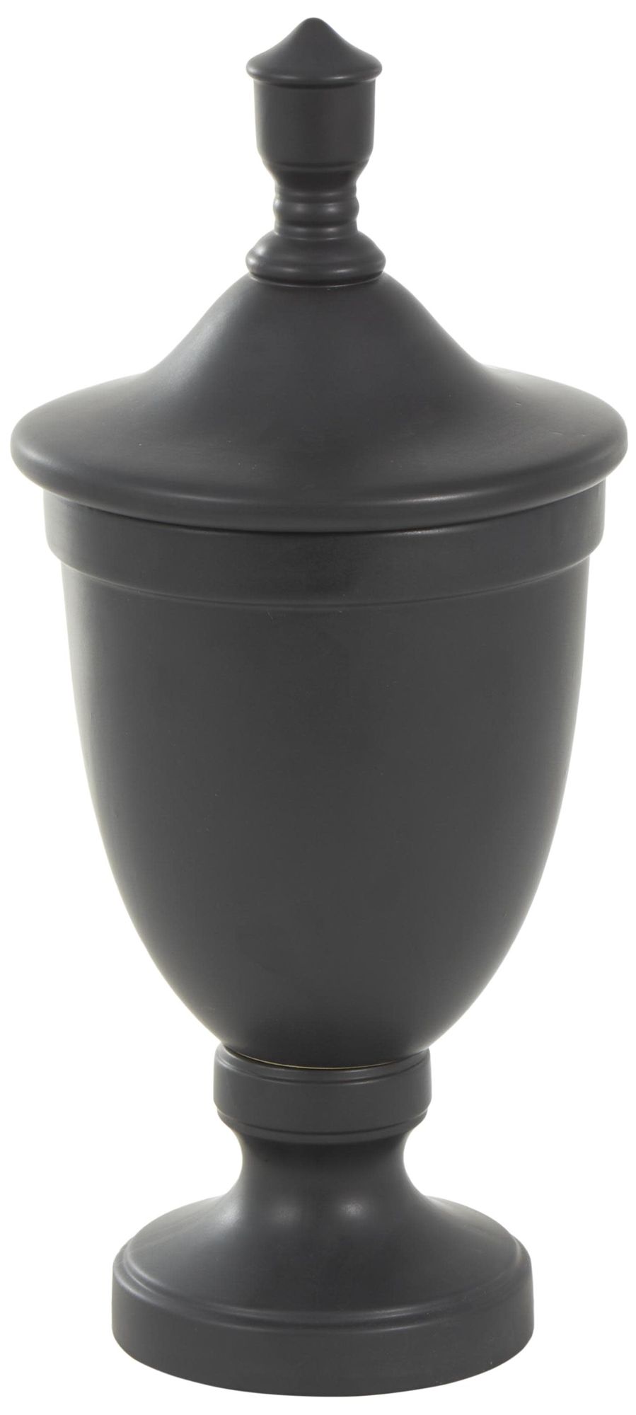 Image 5 Black Ceramic Traditional Decorative Jars, 10" x 10" x 22" more views