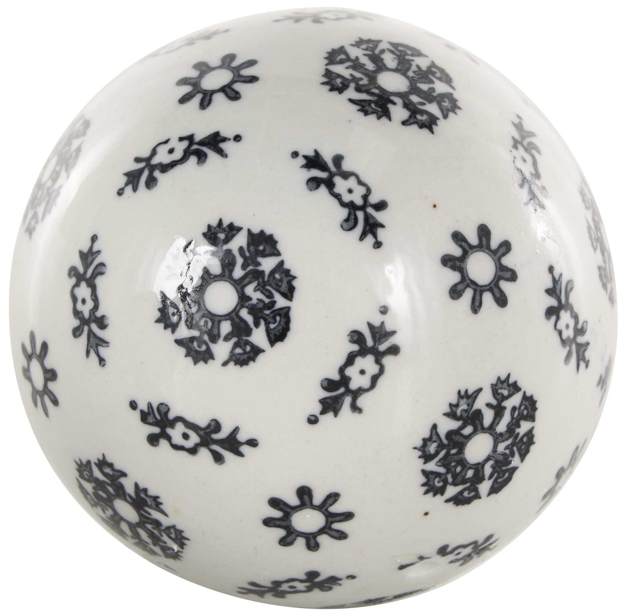 Image 4 Black Ceramic Traditional Orbs & Vase Filler, S/6 3"W, 3"H more views