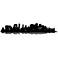 Black Cityscape Wall Decal