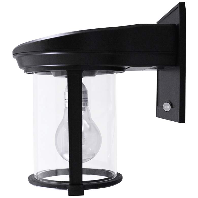 Image 2 Black Coach Style 7 1/2 inch High Solar LED Outdoor Wall Light more views