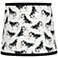 Black Cows Hardback Drum Lamp Shade 8x10x9x9 (Spider)