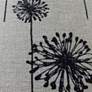 Black Dandelions on Denton Lamp Shade 10x18x14 (Spider)