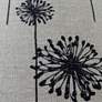 Black Dandelions on Denton Lamp Shade 9x16x12 (Spider)