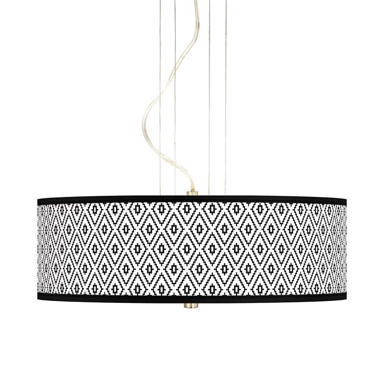 Image 1 Black Diamonds 20" Wide 3-Light Pendant Chandelier