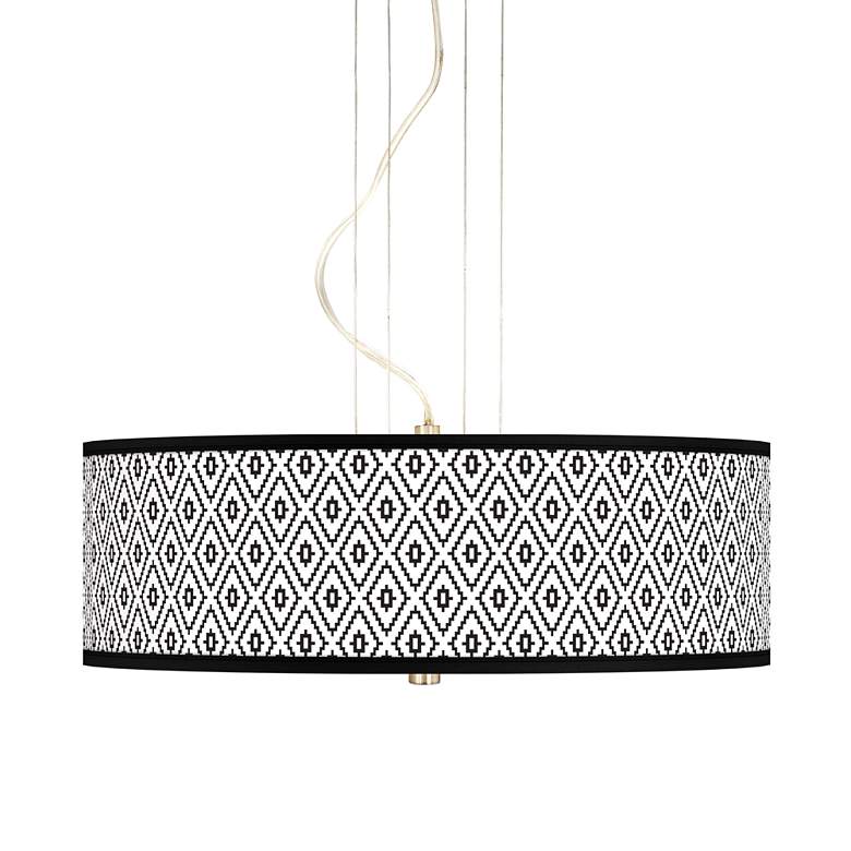 Image 1 Black Diamonds 20 inch Wide 3-Light Pendant Chandelier