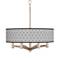 Black Diamonds Ava 6-Light Nickel Pendant Chandelier