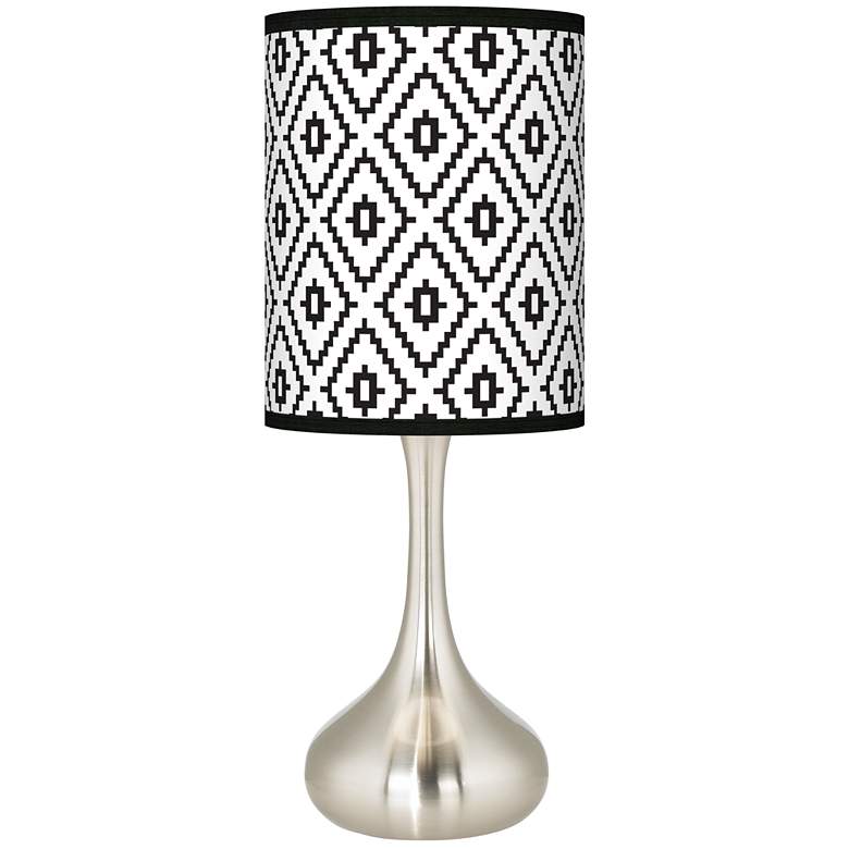 Image 1 Black Diamonds Giclee Droplet Table Lamp