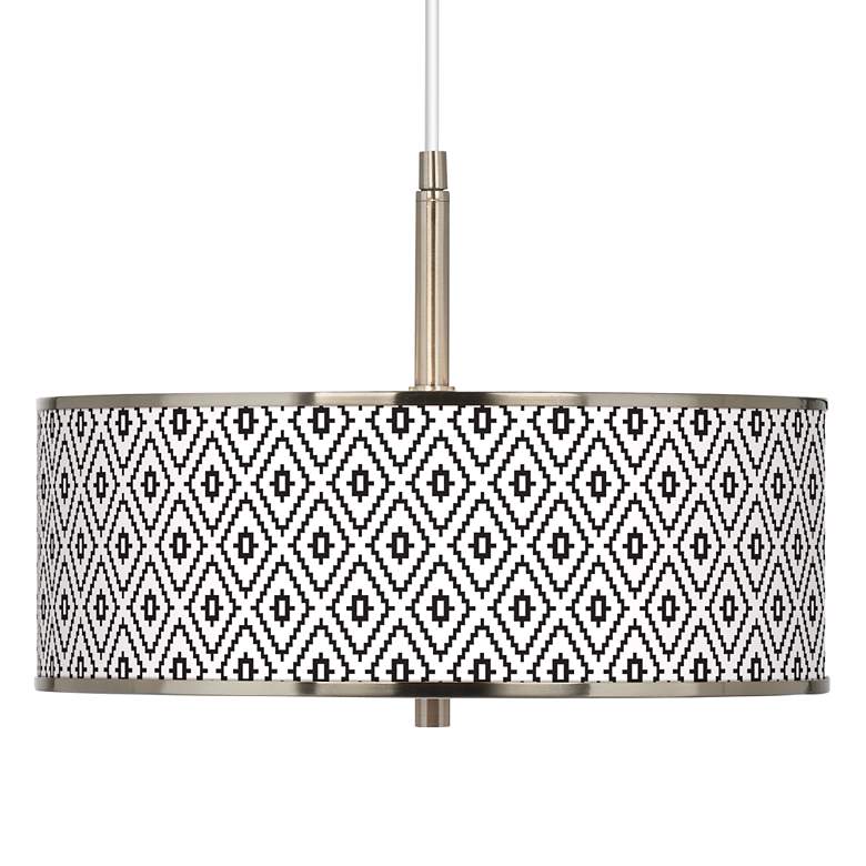 Image 1 Black Diamonds Giclee Glow 16" Wide Pendant Light