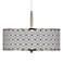 Black Diamonds Giclee Glow 16" Wide Pendant Light
