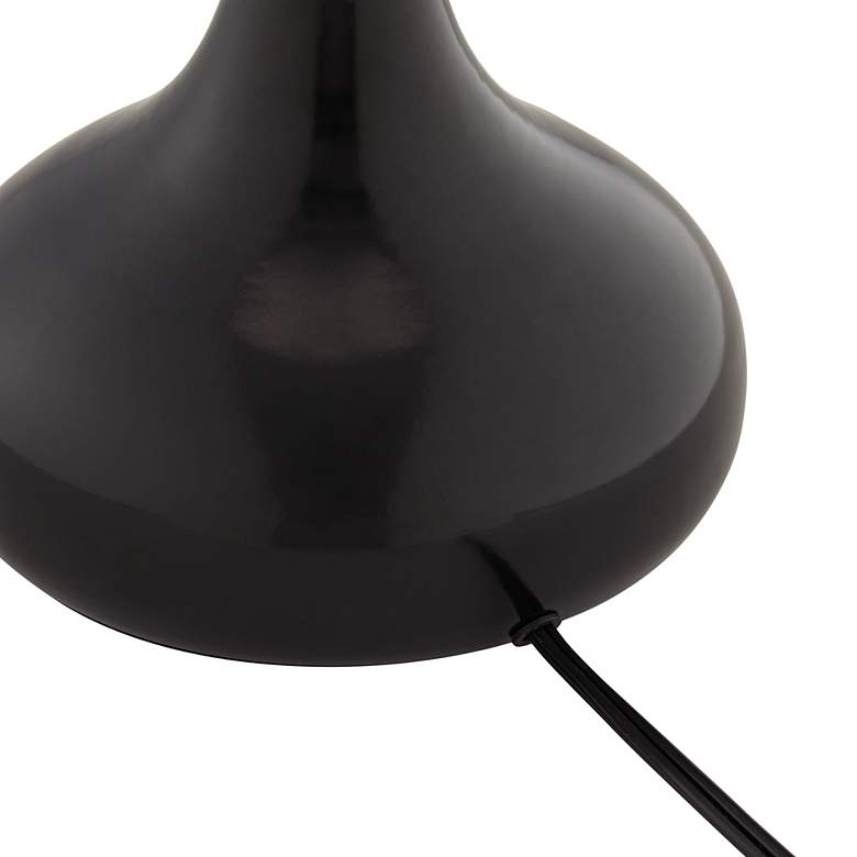 Image 4 Black Droplet Modern Table Lamp with Oceanside Giclee Shade more views