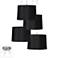 Black Drum 4-Light Brushed Nickel Multi Light Pendant