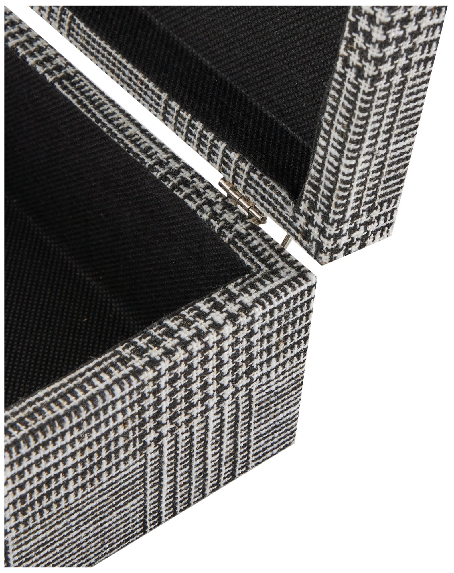 Image 2 Black Fabric Modern Box, S/4 10", 9", 8", 6"H more views